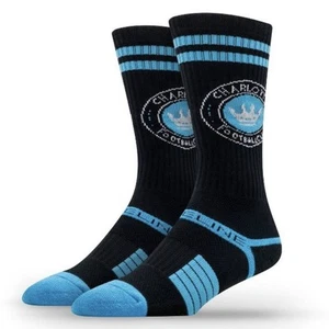Strideline MLS Charlotte FC Premium Knit Crew Socks Unisex Size M/L Primary Logo - Bild 1 von 5