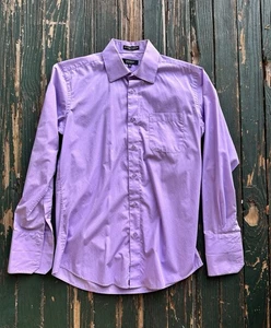 Camicia uomo Angelo Rossi viola con bottoni taglia 16 32/33 ballo Y2k - Foto 1 di 5
