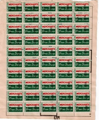 American Merchants Gree Stamp Coupon Book page 100Cinderella / Savings stamp(C) - Image 1 of 3