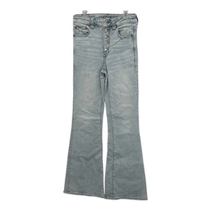 American Eagle Next Level Stretch Super Hi-Rise Flare Jeans Distressed Gr. 6 Reg - Bild 1 von 6