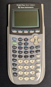 Texas Instruments Ti-84 Plus Silver Edition Graphing Calculator W/ Cover TESTED - Picture 1 of 4