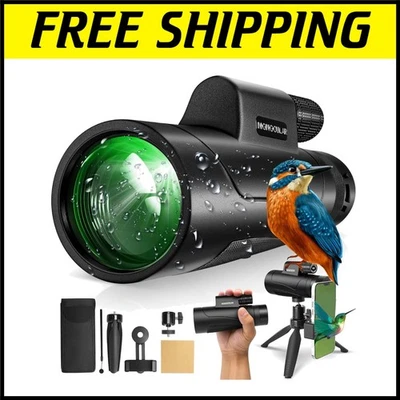 2025 High-Powered 80x Monocular Telescope with Smartphone Mount & Tripod - Image 1 of 4