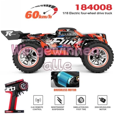 Wltoys Xk 184008 Rc Auto 1/18 4wd Brushless Mit Led Lampe 2,4ghz Off Road Truck - Bild 1 von 4