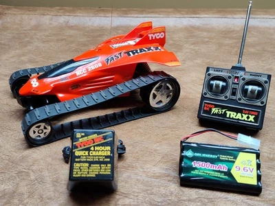 VINTAGE TYCO FAST TRAXX RC - RED - 27 MHz GREAT CONDITION - WORKS!  (#108) - Image 1 of 4