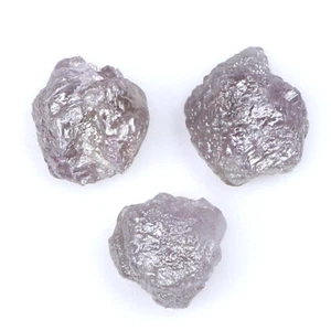 Diamante naturale taglio grezzo sfuso 1,90 CT 4,70 MM colore grigio diamante grezzo LQ9883 - Foto 1 di 8