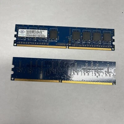 Nanya NT512T64U88B0BY-25D RAM Memory 512MB 1RX8 PC2-6400U - Image 1 of 2