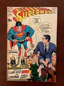 Superman #219 (DC Comics 1969) Silver Age Curt Swan Phantom Zone 5.5 FN- - Picture 1 of 5