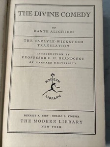 The Divine Comedy of Dante Alighieri - Modern Library Hardcover 1932 - Foto 1 di 7