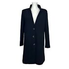 Barena Italy Women&#39;s Black Unstructured Wool Long Coat Size 40