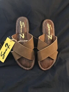 Seven7 Women's Jesse Sandal Slide Brown Size 7 New (t36) - Picture 1 of 2