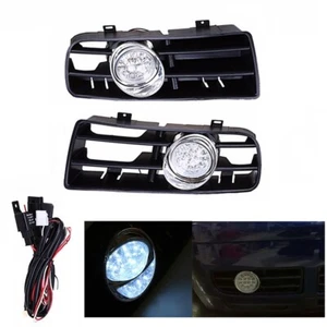 Pair Clear Lens Bumper Fog Light+H3 Bulb+Switch For 1999-2004 Golf GTI TDI Mk4 - Picture 1 of 7