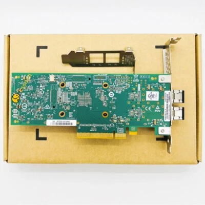 NEW Dell QLogic QLE2772 Dual Port 32Gb FC SFP+ Host Bus Adapter HBA K6M2F + SFPs - Image 1 of 4