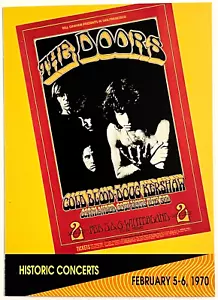 THE DOORS ProSet SuperStars MusiCards CONCERT POSTER CARD 1991 USA 1st Ed. - Foto 1 di 2