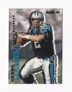 1997 Fleer Game Breakers #6 Kerry Collins Carolina Panthrs Penn State Netzteil - Bild 1 von 2