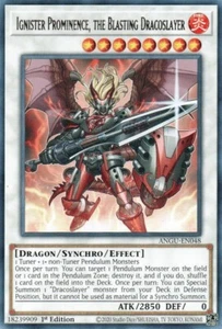 YGO-4x-Near Mint-Ignister Prominence, the Blasting Dracoslayer - ANGU-EN048 - Ra - Picture 1 of 1