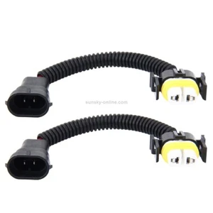 2 PCS H11 Coche HID Xenon Faro macho a hembra Cable de conversión con enchufe - Picture 1 of 4