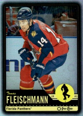 2012-13 O-Pee-Chee Black Rainbow Tomas Fleischmann /100 Florida Panthers #112 - Image 1 of 2