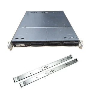 Supermicro SC813M X7SBL 1U Server Intel Core 2 Duo E7500 @2.93GHz 4GB RAM No HDD - Picture 1 of 3