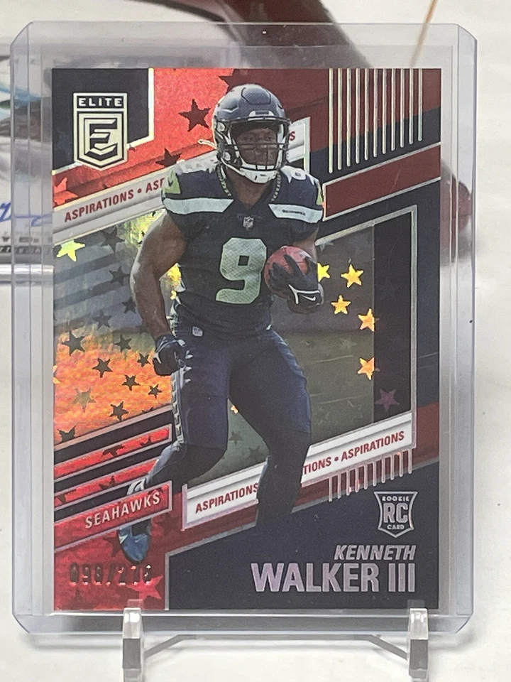 Kenneth Walker III Elite Aspirations Stars /275 Rookie Card 2022 #110 Seattle - Image 1 of 2