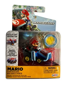 Super Mario Nintento Mario Coin Racers Pull- N-Go Toy New Jakks Pacific - Picture 1 of 3