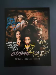 Cobra Kai Signed 11x14 Cast x 5 Photograph Ralph Macchio William Zabka + 3 - Picture 1 of 1