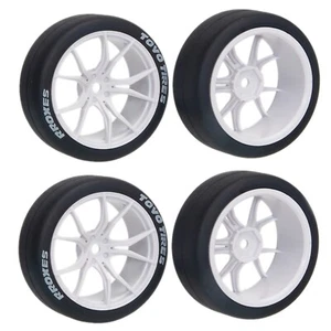 Juego de neumáticos de ruedas de coche de radiocontrol de carretera 1/10 para Hpi Rs4 Tamiya tt01e tt02 Traxxas 4tec - Imagen 1 de 7