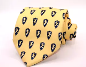 Vineyard Vines Flagler College Lion Crest Silk Neck Tie Custom Collection Yellow - Picture 1 of 7