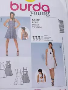 Burda Sewing Pattern 7232 Ladies Misses Close Fitting Dress Size 8-18 Uncut - Picture 1 of 3