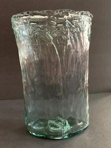 Vidrios San Miguel ENORME vaso in vetro verde riciclato 100% grande 13,25”x8,5” Spagna - Foto 1 di 11