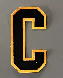 PITTSBURGH PENGUINS CAPITANI "C" PATCH PER 2017 MAGLIA BIANCA AWAY SIDNEY CROSBY - Foto 1 di 2