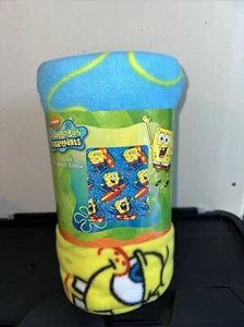 Nickelodeon Spongebob Squarepants Fleece Throw Blanket 50” x 60" - Picture 1 of 3