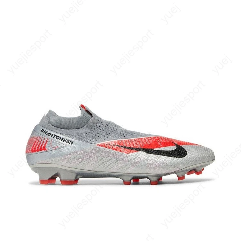 Nike Phantom Vision 2 Elite Dynamic Fit FG Metallic Grey Crimson