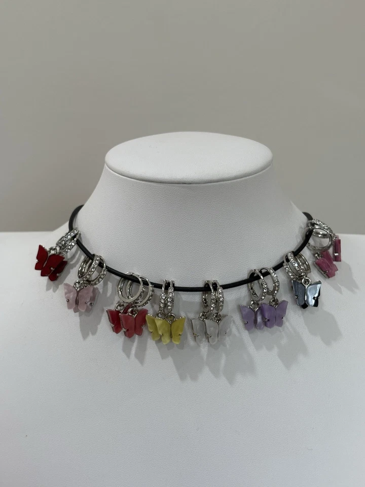 S925  Silver  Butterfly Drop Earrings for Women Jewelry  lot 8 pairs.  28 g.  Foto 1 de 1