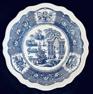 10-7/8" Dinner Plate PAGODA Spode Blue Room Collection Regency Series MINT! - Picture 1 of 5