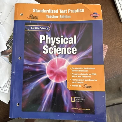 Standardized Test Practice Teacher Edition Physical Science Glencoe - Image 1 of 4