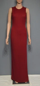 Alice + Olivia Sz 4 Red Fitted Sleeveless Maxi Dress 100% Wool - Picture 1 of 7