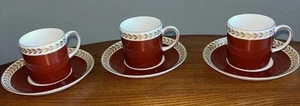 Vintage Susie Cooper Set Of 3 Coffee Cup & Saucer - Picture 1 of 5