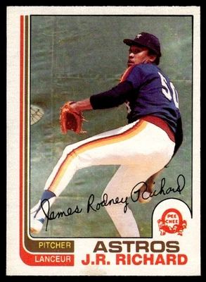 1982 O-Pee-Chee Vintage OPC EX-NM J.R. Richard Houston Astros #190 - Image 1 of 2