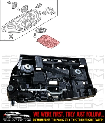 Porsche Panamera 2014–2016 Left Headlight Mount Bracket LED 97063107551 Foto 1 de 2