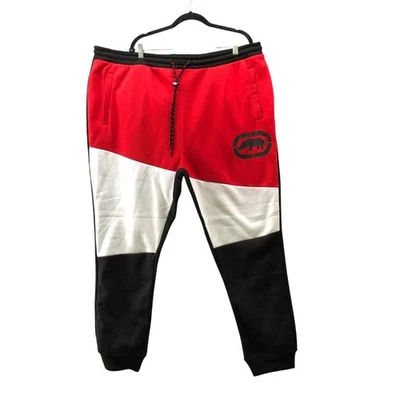 Pantalones deportivos Ecko Unltd para hombre 3XL bloques de color negros rojos blancos activos nuevos con etiquetas Foto 1 de 4