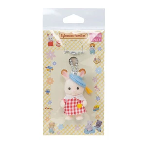 Calico Critters SLYVANIAN FAMILIES - CHOCOLATE RABBIT KEYCHAIN From Japan NEW - Picture 1 of 1
