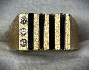 ANELLO UOMO STULLER 1967 DESIGNER ORO 14K MISURA 11 - 12 GRAMMI - Foto 1 di 8