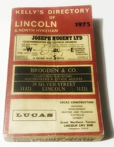 Kelly’s Directory Of Lincoln & N Hykeham Local History Lincolnshire 1975 70s PB - Picture 1 of 11