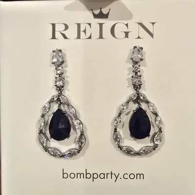 Pendientes Villano Bomb Party Reign "Momentos en el Espejo" RBP 7641 LC Zafiro Foto 1 de 4