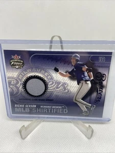 2003 Fleer Focus Jersey Edition #MLB-RS Richie Sexson MLB Shirtified Game Jersey - Picture 1 of 2
