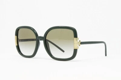 Tory Burch Sunglasses Women's Square TY9063U 18468E Solid Dark Green 56mm NEW - Image 1 of 4