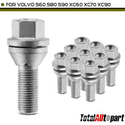 10x M14-1.5 Wheel Lug Bolt for Volvo XC90 16-20 S60 S80 S90 V60 XC40 XC60 XC70 - Image 1 of 4
