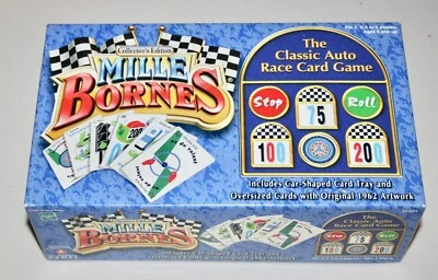2003 Collector's Edition Hasbro "Mille Bornes" French Auto Racing Card Game VG+ - Image 1 of 2