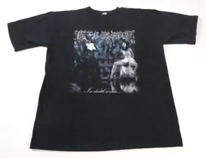 Vintage Y2K Cradle Of Filth In Death Comes Graphic Shirt Sleeve T-Shirt Size L - Picture 1 of 7