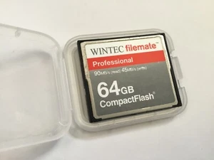 1pcs 64gb Wintec speed 90mb/s for CF DSLR NIKON CANON cameras - Picture 1 of 3